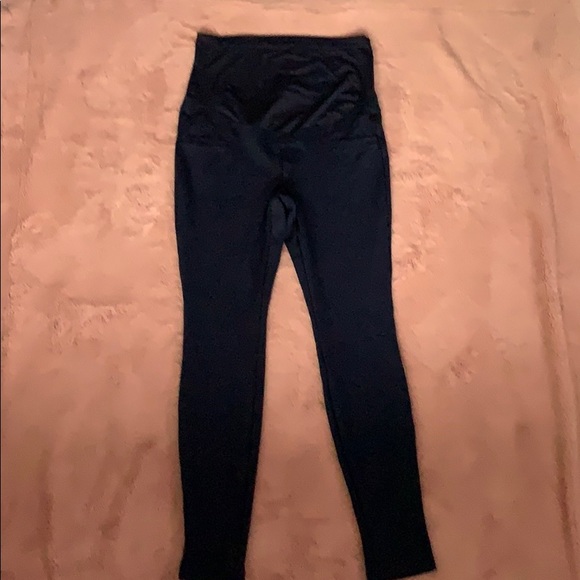 Navy maternity skinny pants - Picture 1 of 4